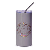 Cute Unicorn Cat Design Gray Travel Tumbler product